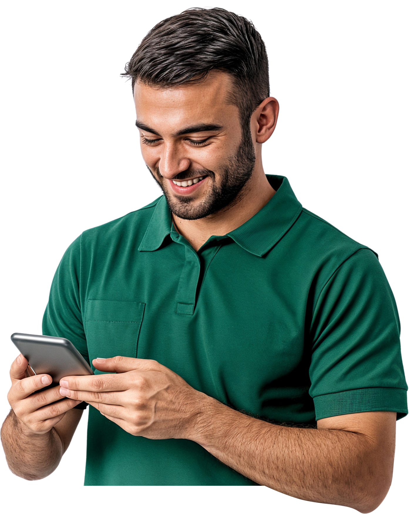 Cliente utilizando smartphone